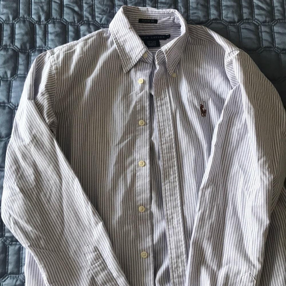 Ralph Lauren oxford- size 6 Blue and white stripe